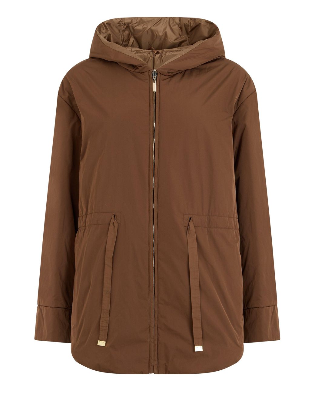 Max Mara Brown S Max Mara Padded Jacket With Hood