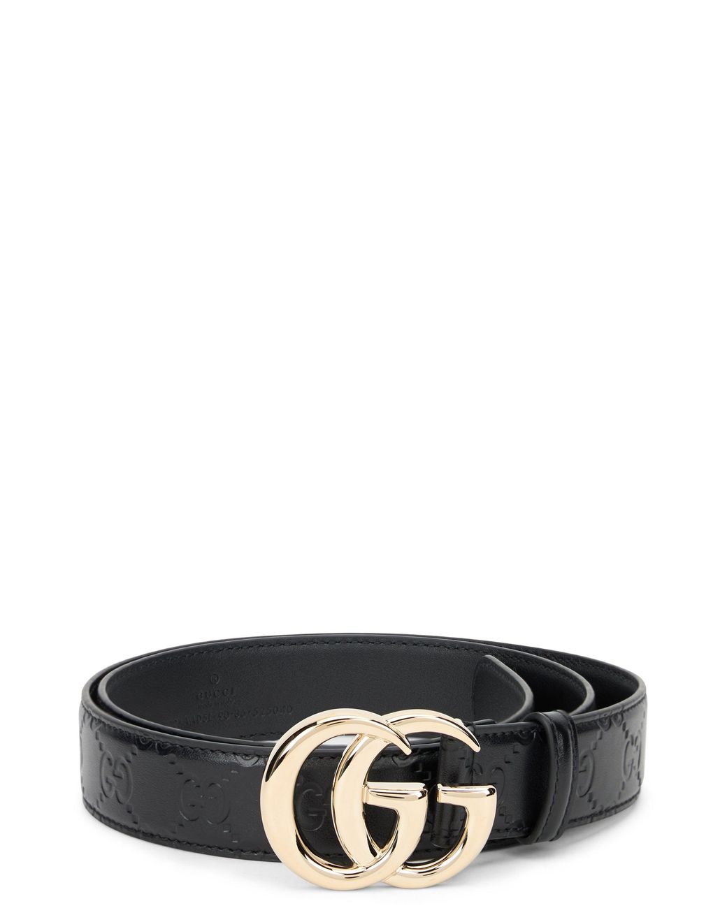 Gucci Black Belt With Logo Buckle, Calfskin
