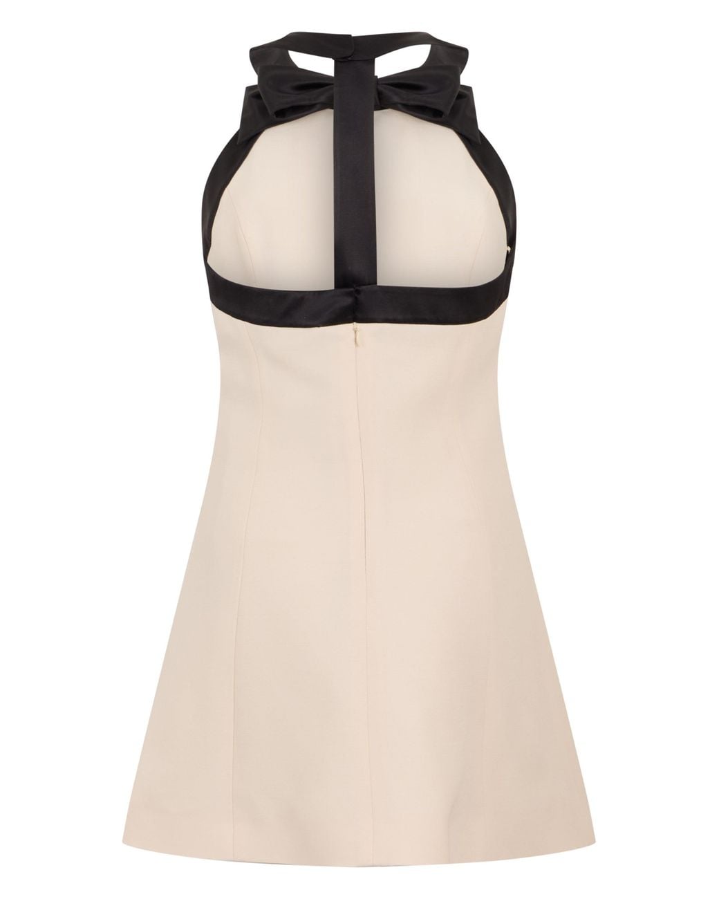 Valentino Garavani Natural Flared Dress With Bow