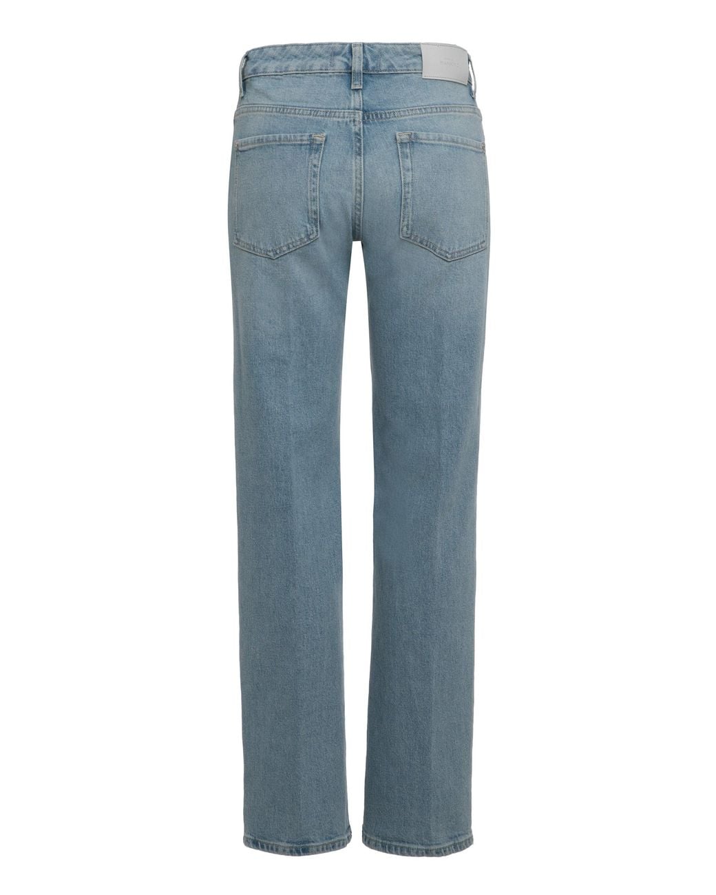 7 For All Mankind Blue Jeans Calie Straight Cotton Straight-Leg