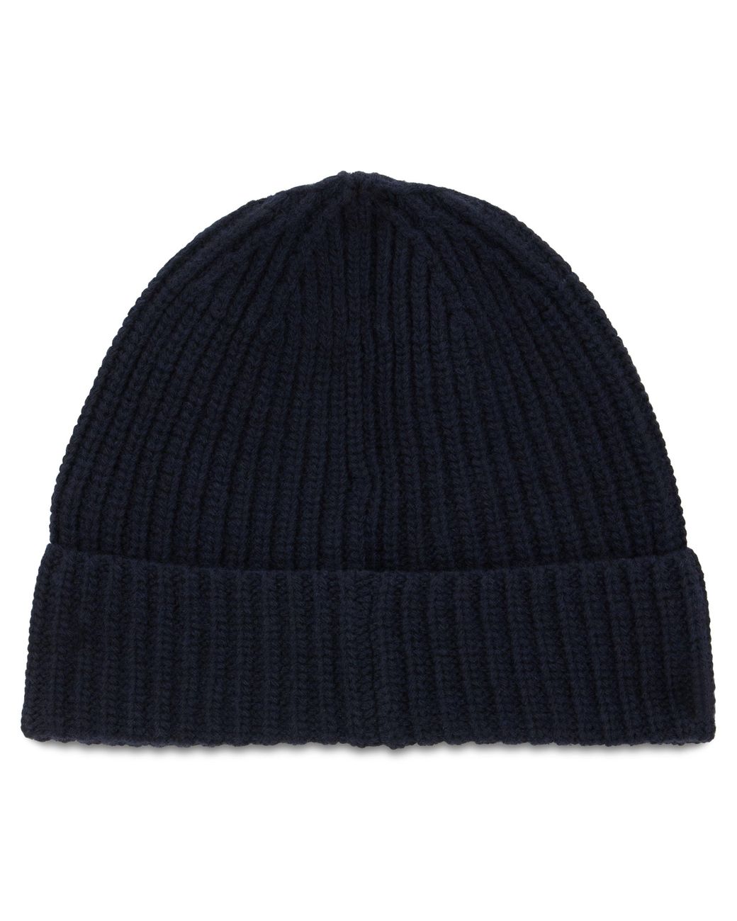 Stone Island Blue Hat Made Of Virgin Wool With Ribbing for men