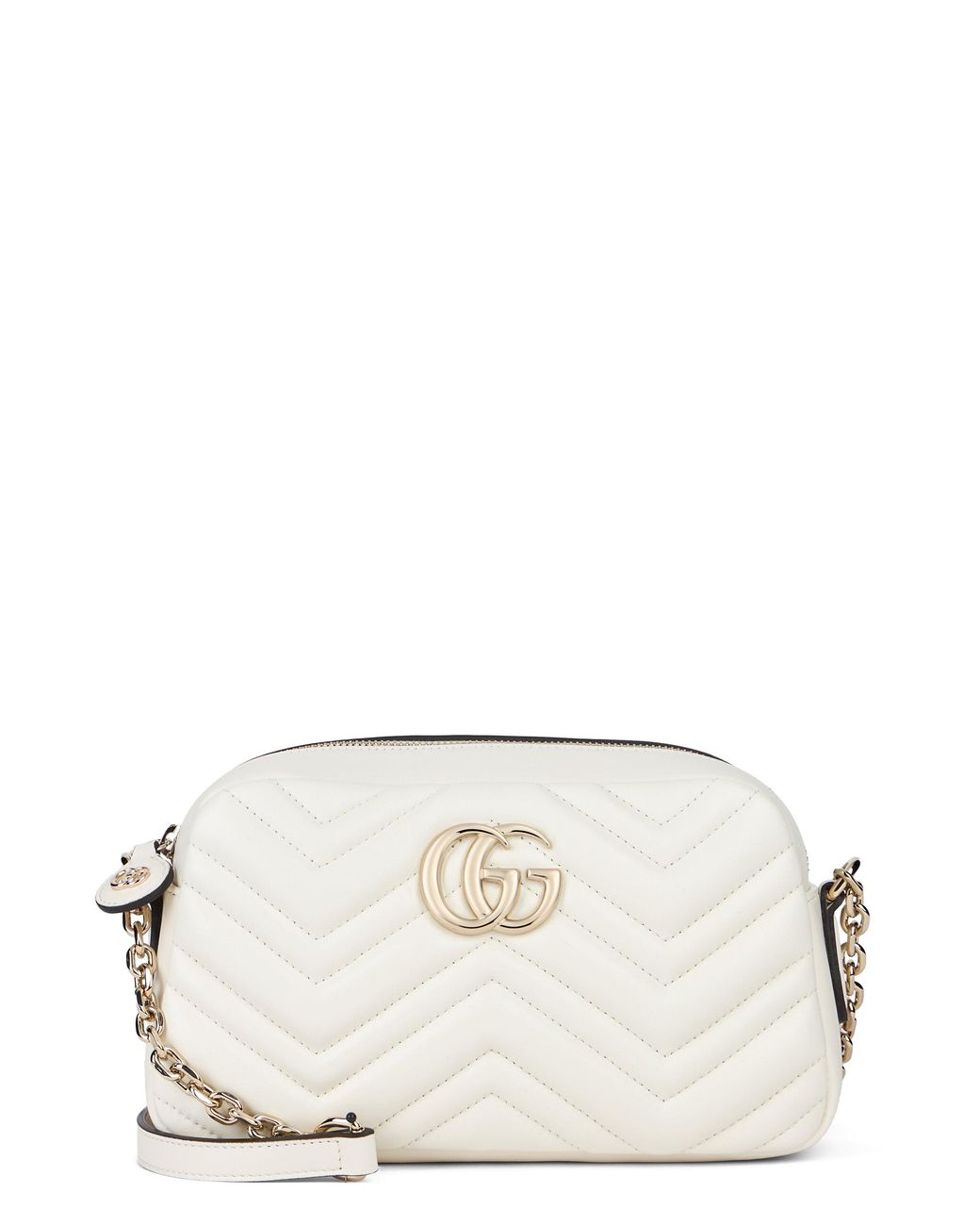 Gucci Natural Camera Bag Marmont Leather Lambskin Shoulder