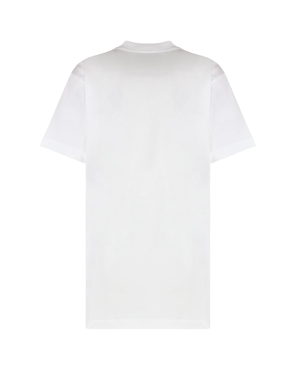 Moschino White Cotton Crew-Neck T-Shirt