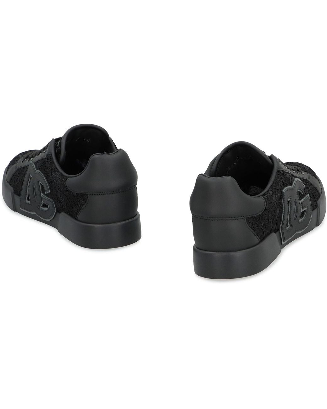 Dolce & Gabbana Black 'Portofino Light Strobel' Sneakers