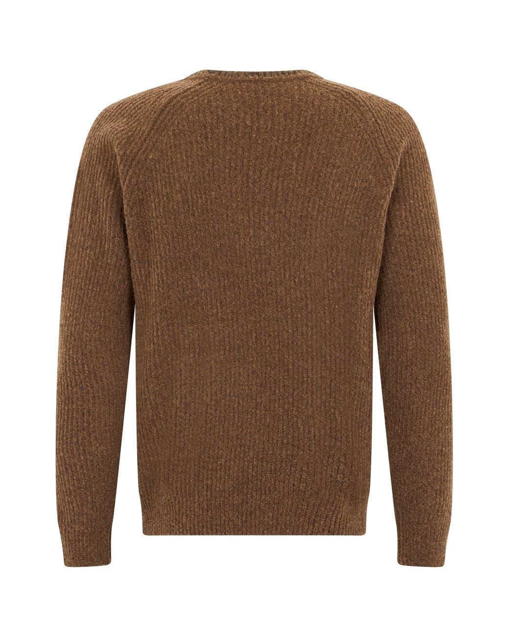 Slowear Brown Crewneck Sweater for men
