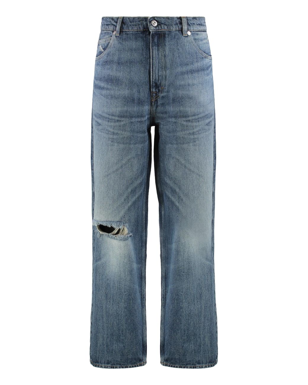 Our Legacy Blue Straight Jeans Wide Cut for men