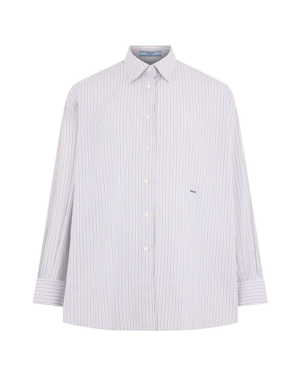 Camicia in cotone oversize di Prada in White
