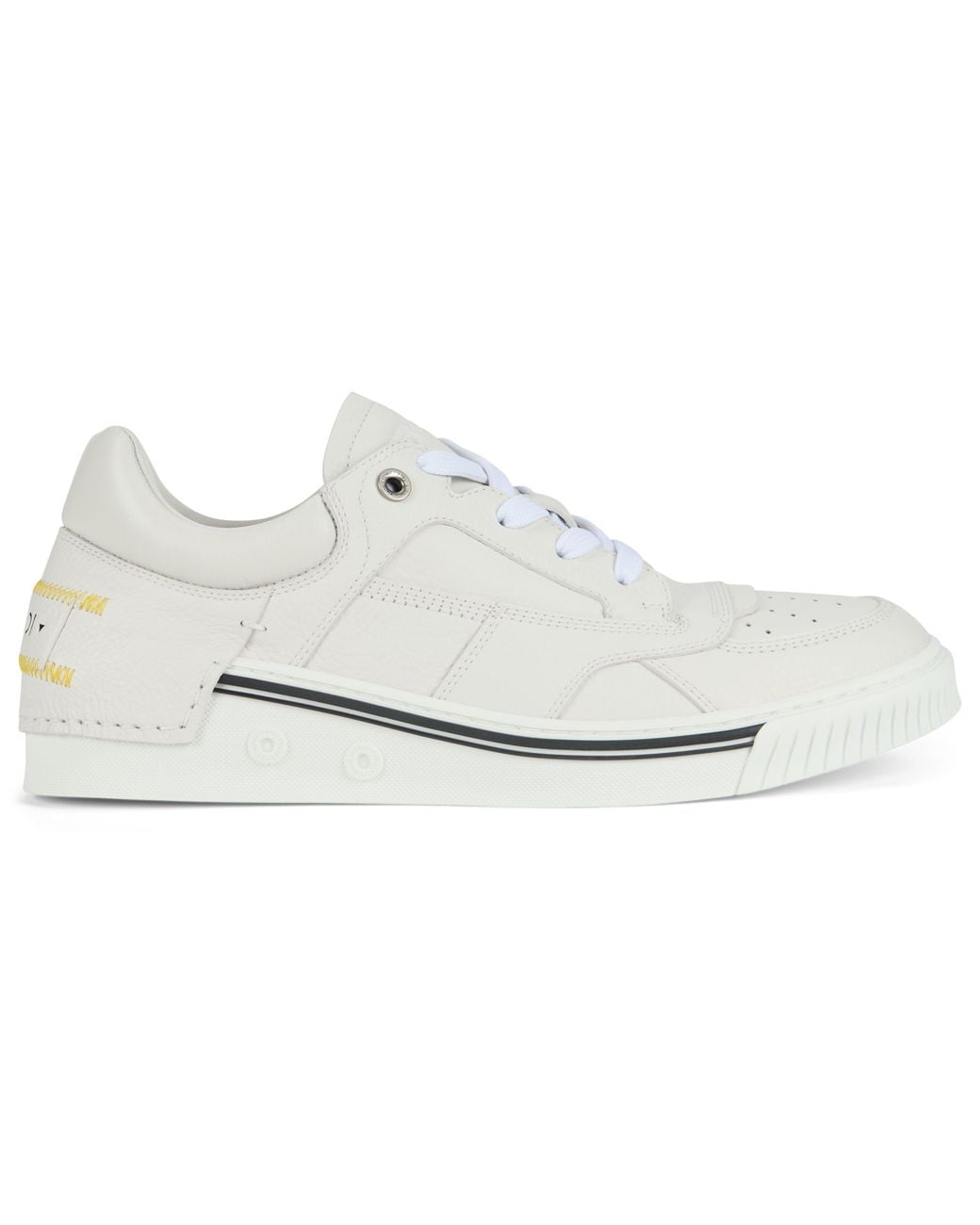 Fendi White Low Leather Sneakers for men