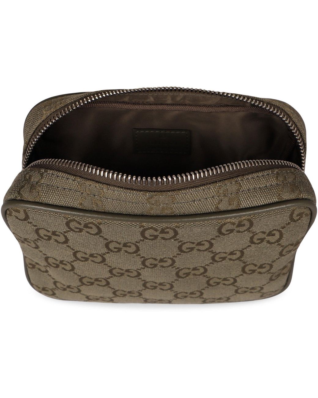 Camera bag in canvas GG di Gucci in Brown da Uomo