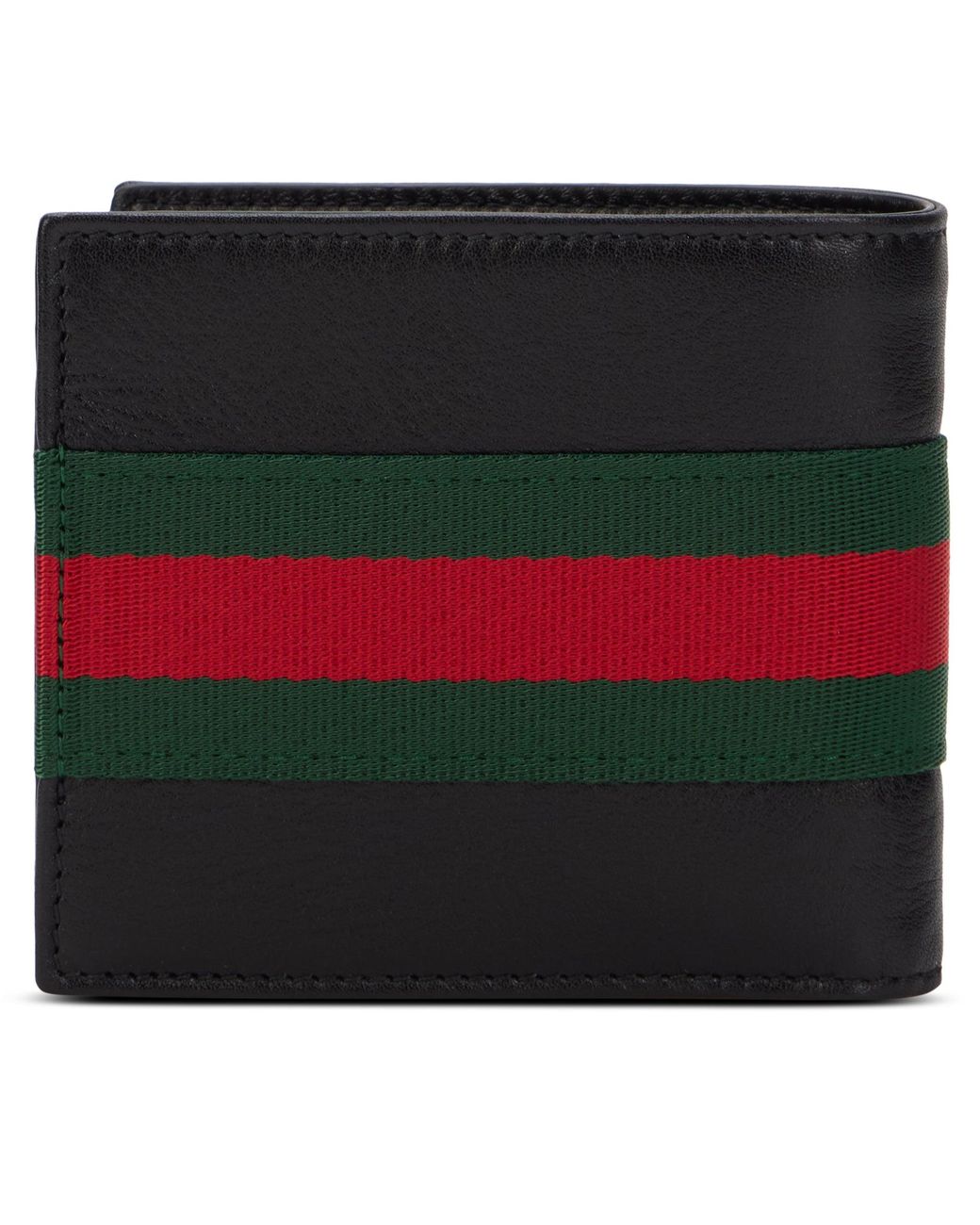 Gucci Red Bi-Fold Wallet Web Trademark for men