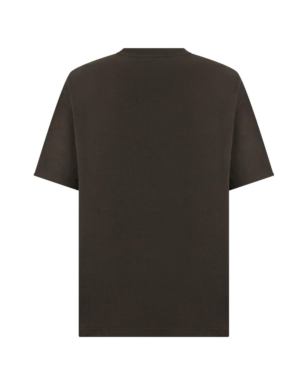Maison Kitsuné Black T-Shirt With Logo Cotton T-Shirts for men