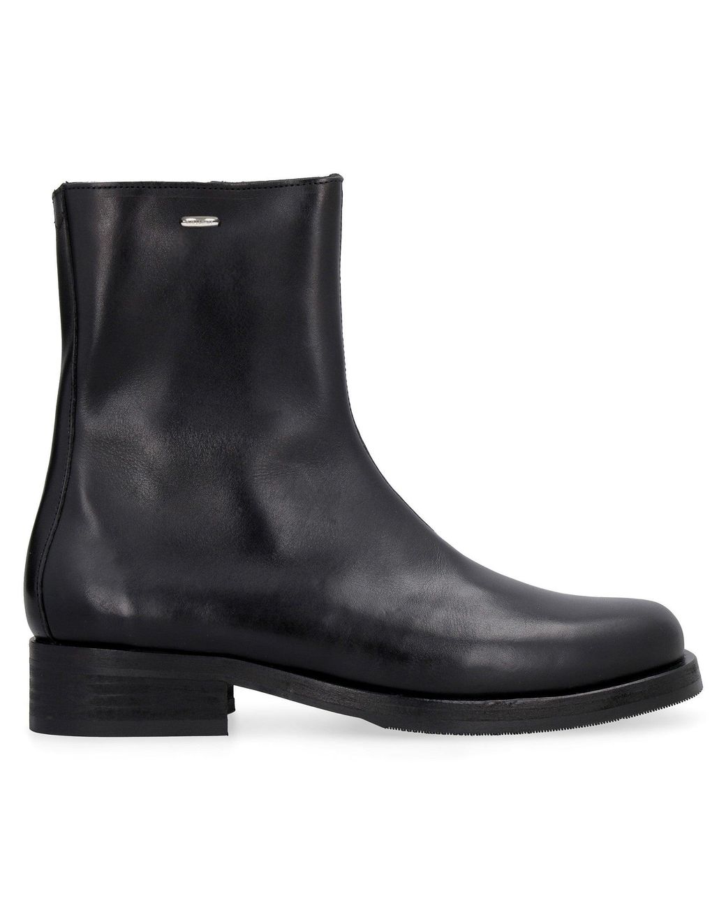 Our Legacy Black Ankle Boots Camion Leather Calf for men