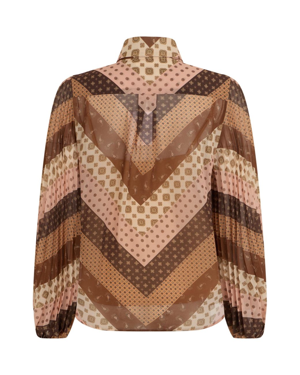 Zimmermann Brown Zigzag Shirt