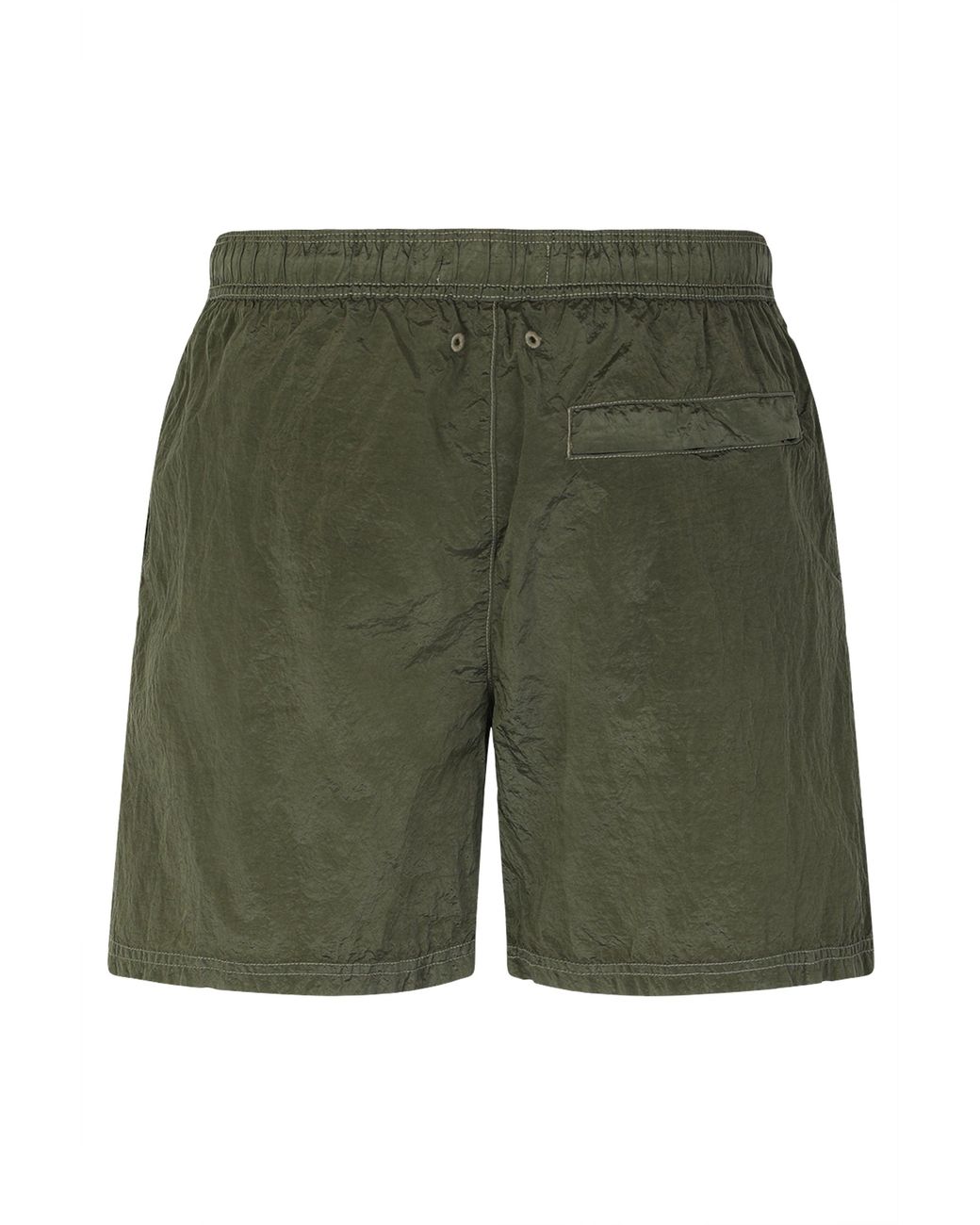 Stone Island Green Nylon Beach Shorts for men
