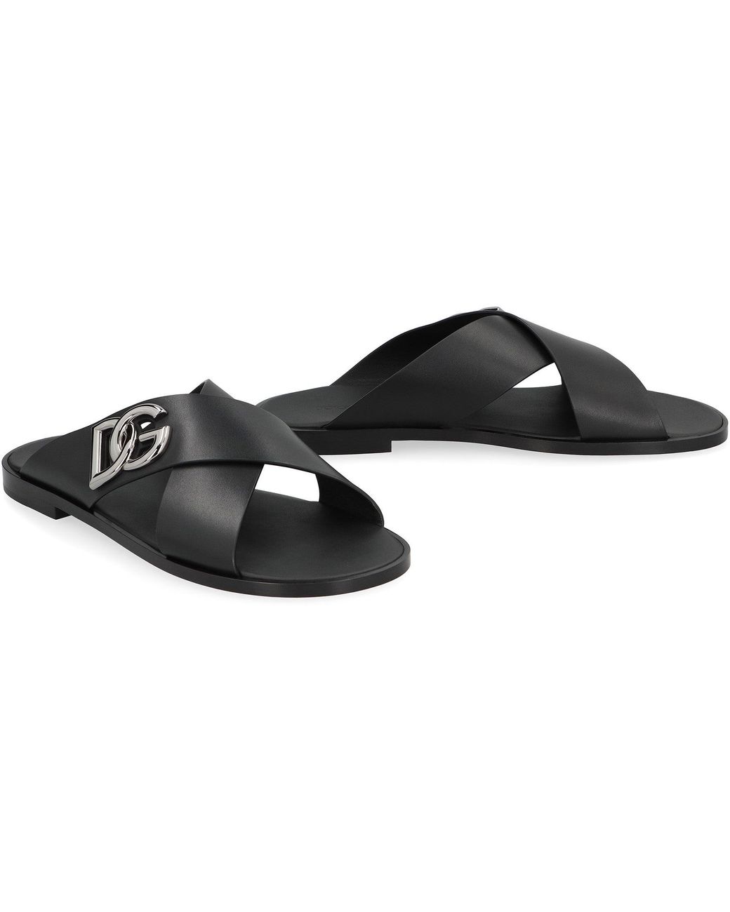 Dolce & Gabbana Black Sandals for men