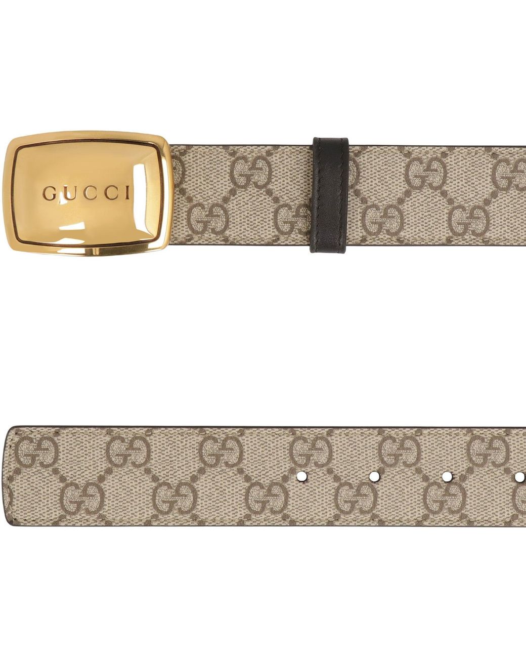 Gucci Natural Belt With A Logo Buckle for men