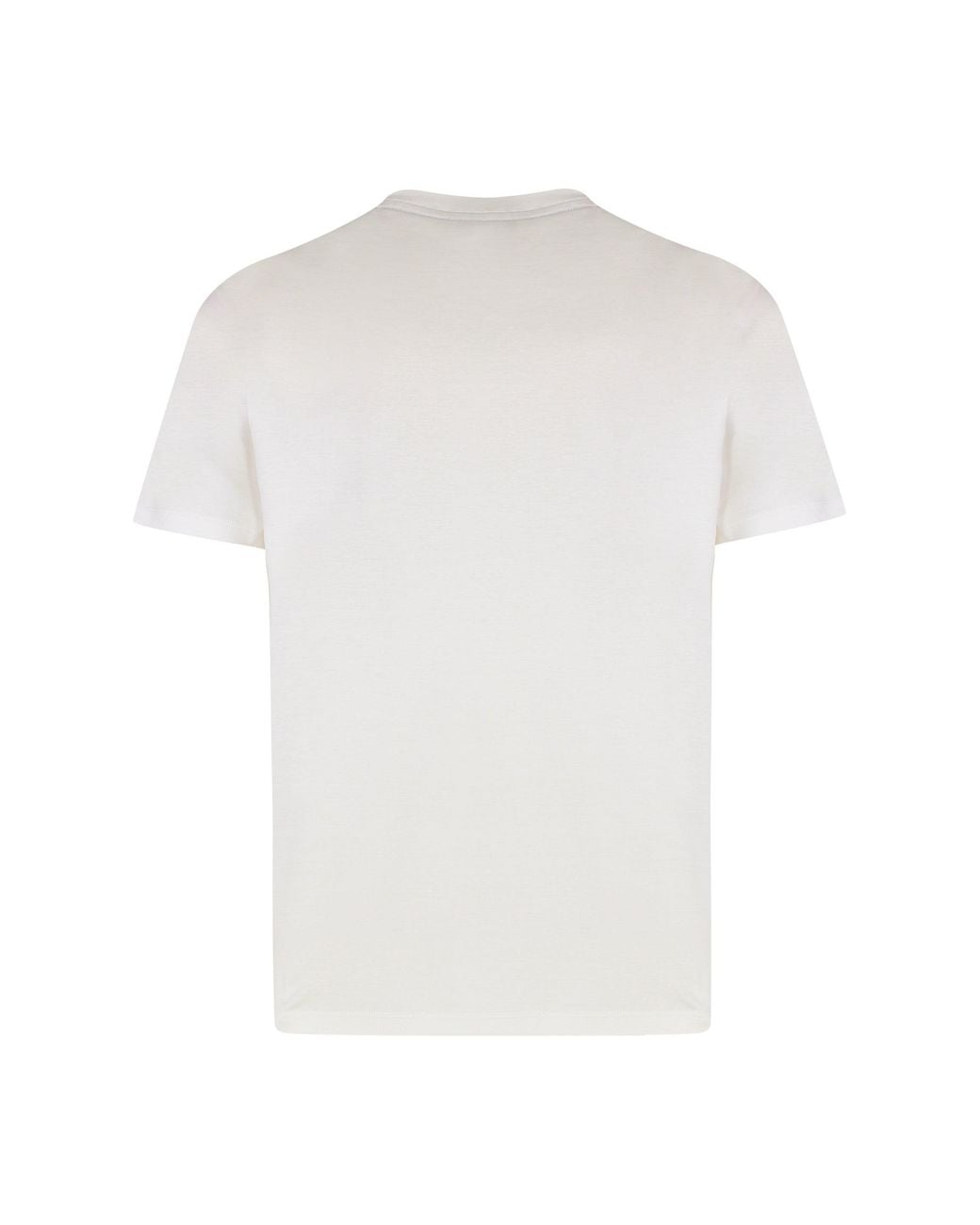 Paul & Shark White Cotton Jersey Logo T-Shirt T-Shirts for men