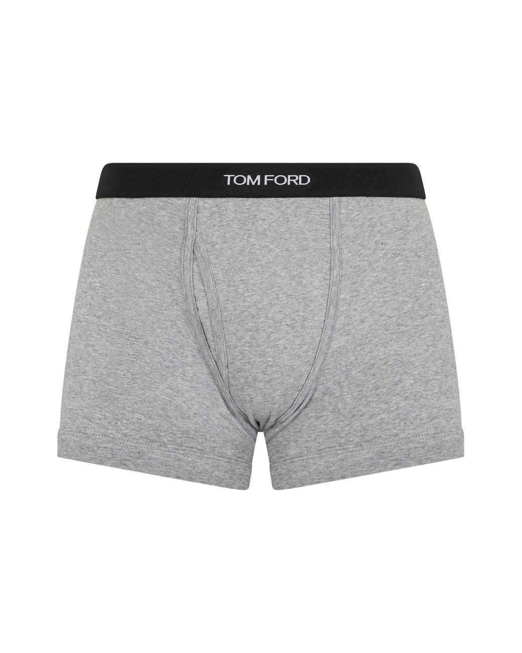 Tom Ford Gray Cotton Boxer With Logo for men