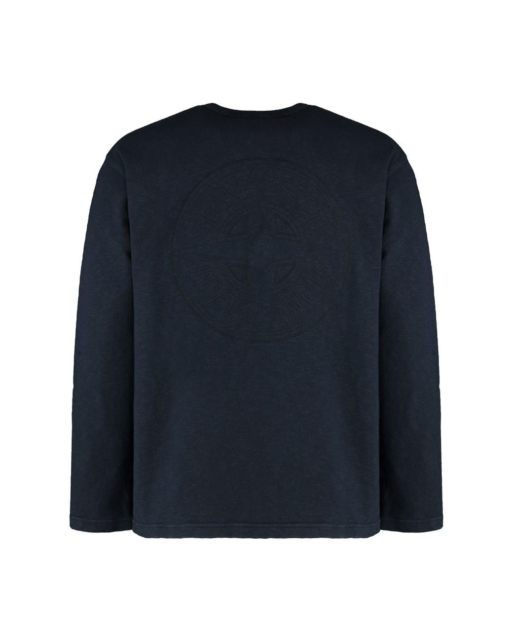 Stone Island Blue Long Sleeve Cotton Jersey T-Shirt T-Shirts for men
