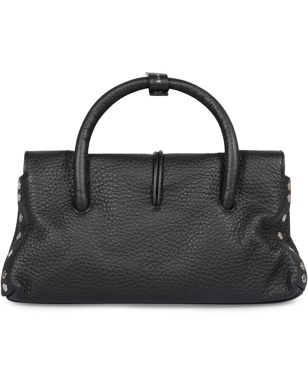 Zanellato Black Dotta Leather Handbag