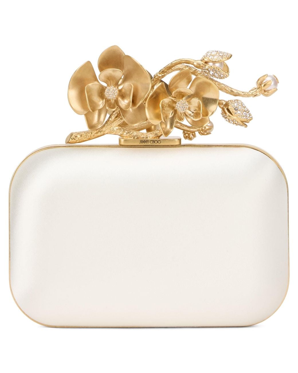 Jimmy Choo Natural Clutch Cloud
