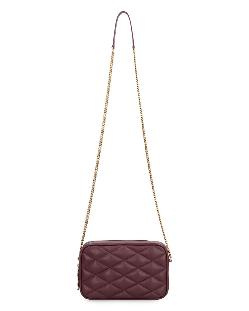 Saint Laurent Purple Leather Camera Bag