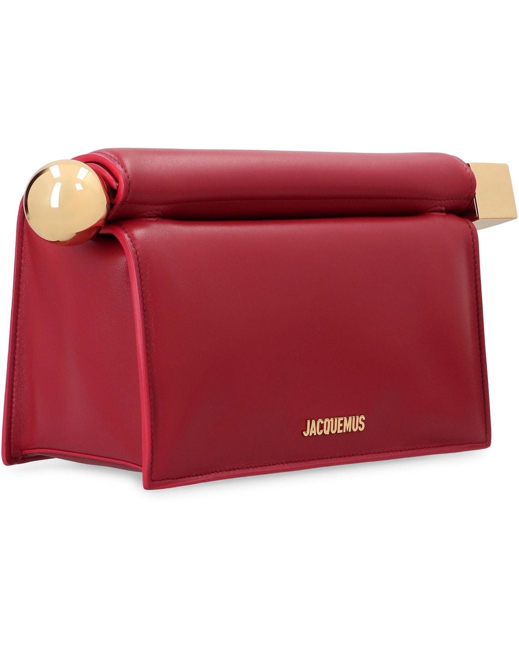 Jacquemus Red Square Leather Pouch