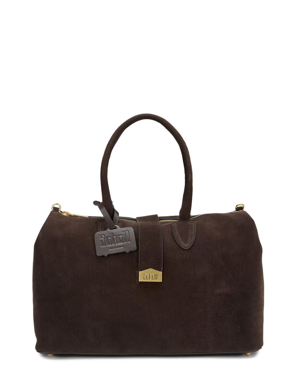 Schell Black Suede Handbag