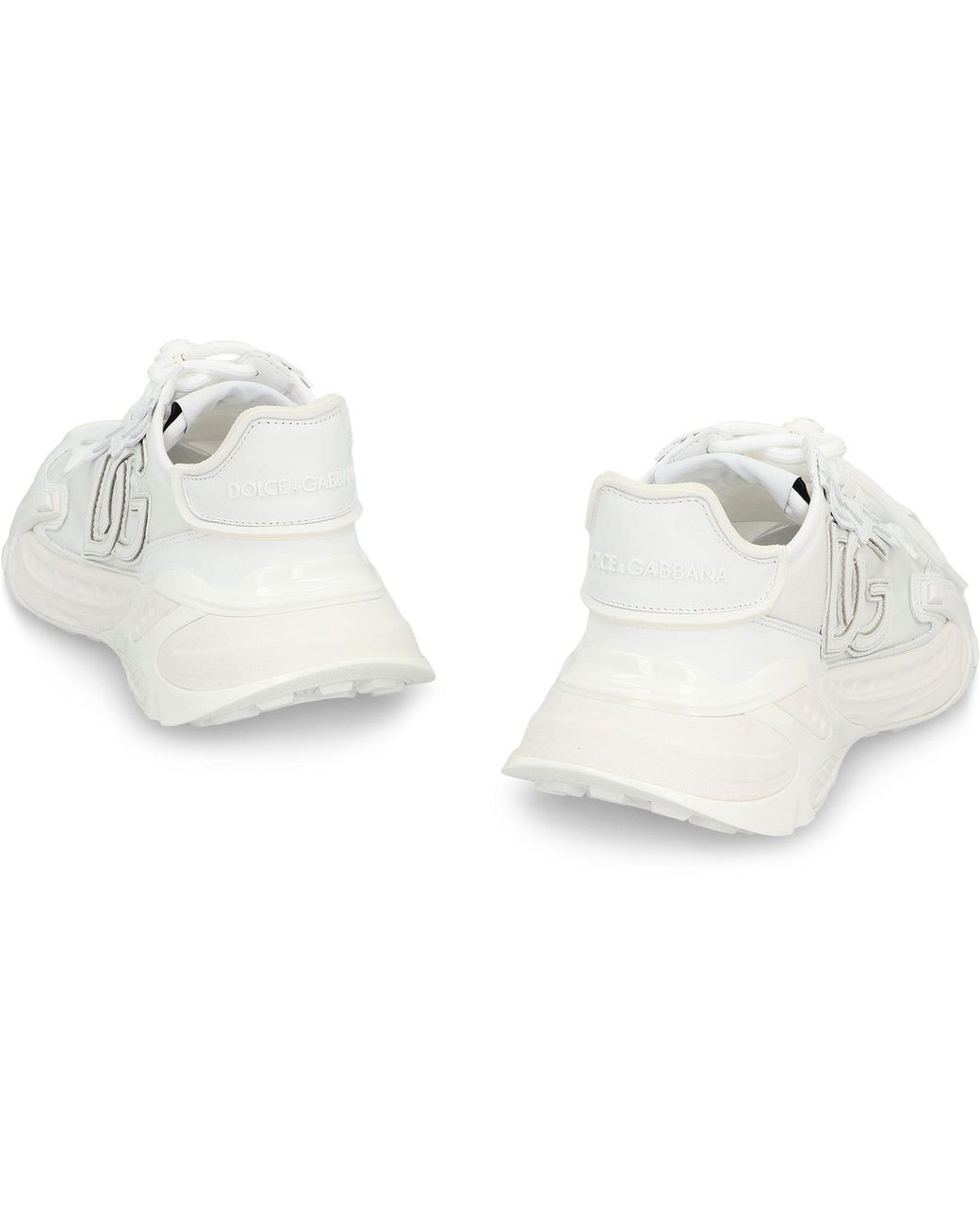 Dolce & Gabbana White Day Faster Low-Top Sneakers Upper: Viscose Trainers