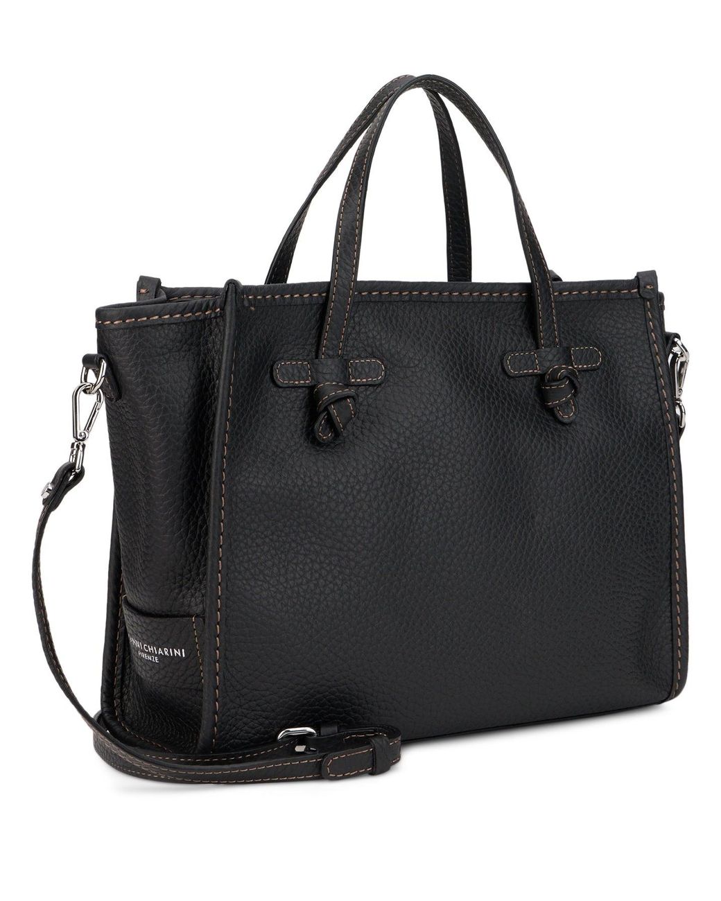 Gianni Chiarini Black Tote Bag With Shoulder Strap