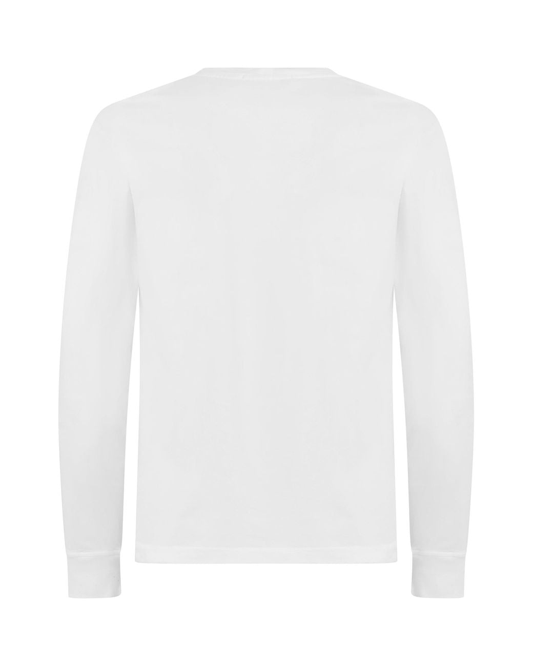 Stone Island White Long Sleeve T-Shirt for men