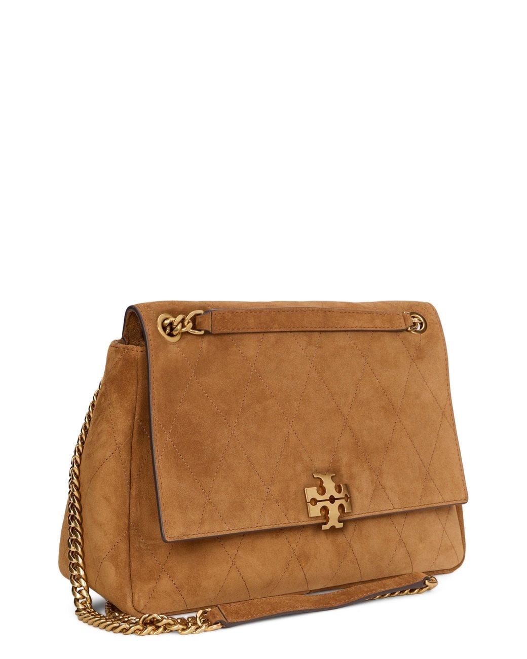 Tory Burch Brown Shoulder Bag Charlie Leather Calfskin