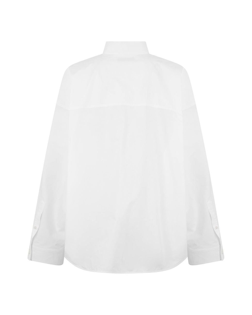 Balenciaga White Flared Cotton Shirt