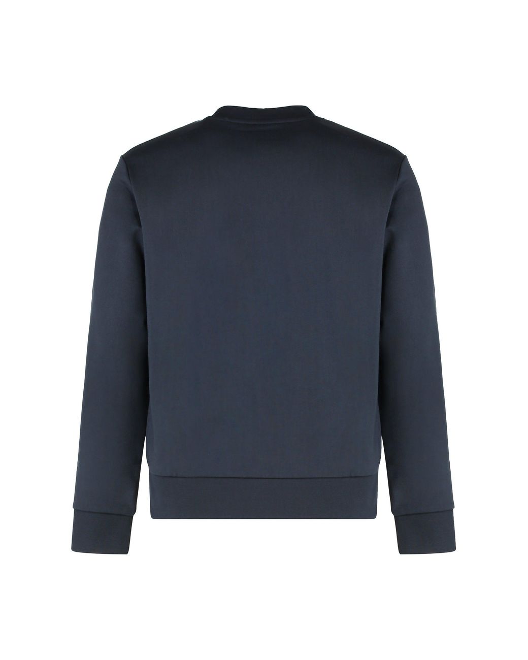 Boss Blue Logo Detail Cotton Sweatshirt for men