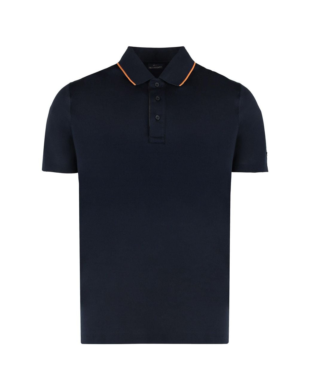 Paul & Shark Blue Short Sleeve Cotton Polo Shirt for men