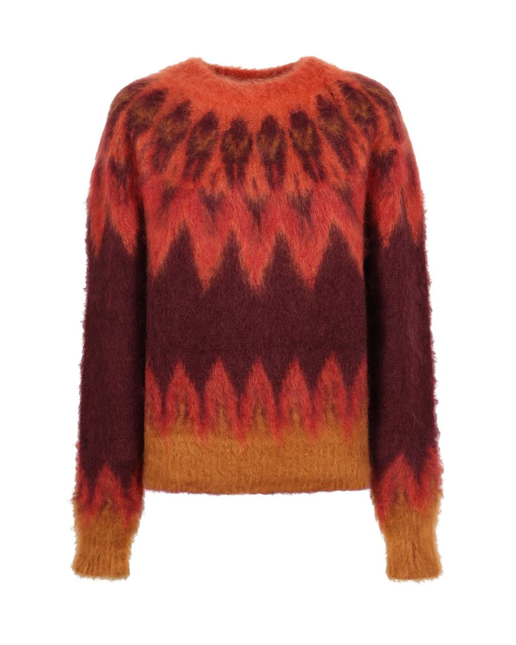 Isabel Marant Red Patterned Sweater