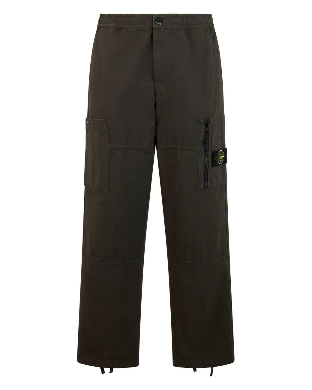 Stone Island Black Pants With Pockets for men
