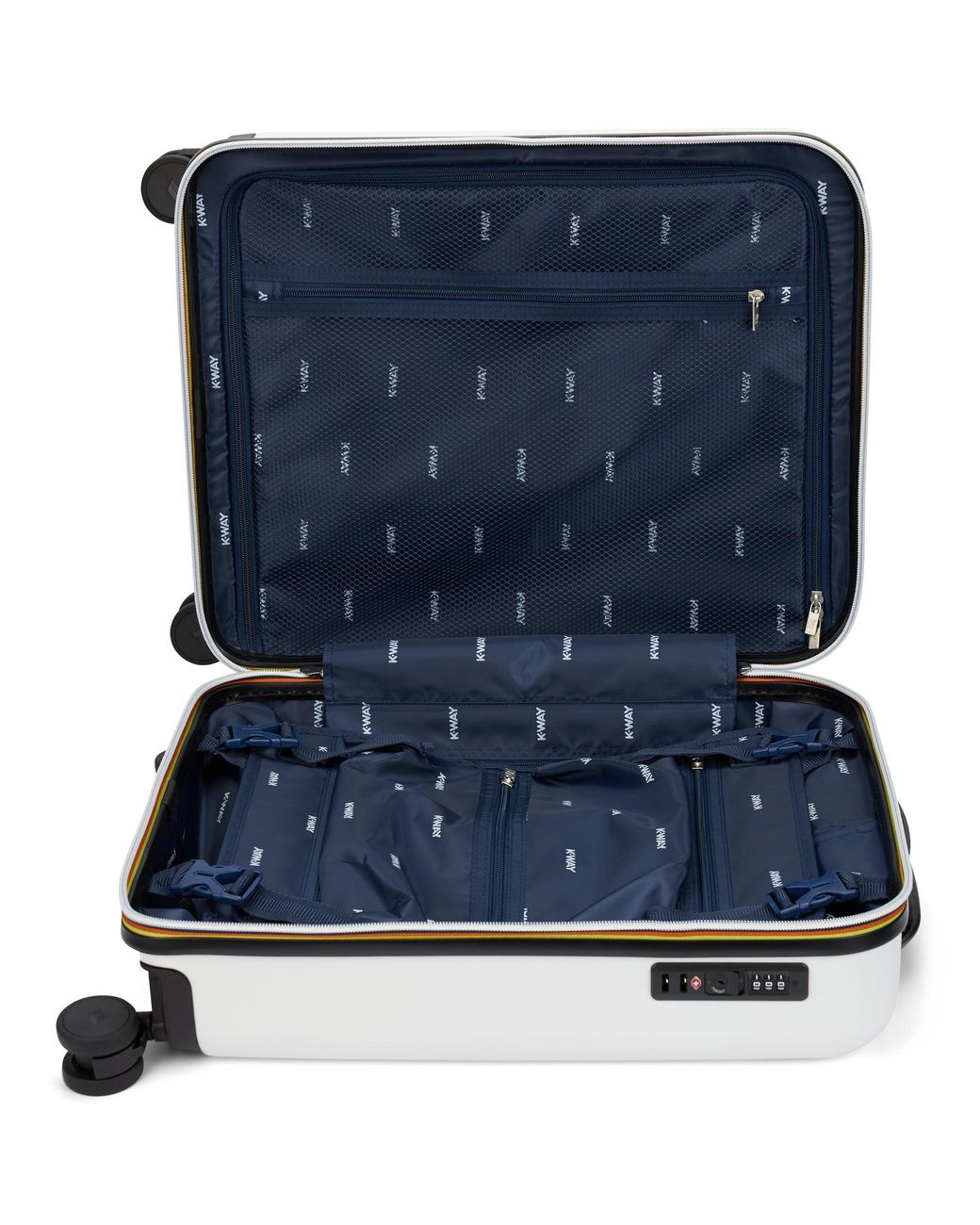K-Way White Rigid Trolley Eudoxie for men