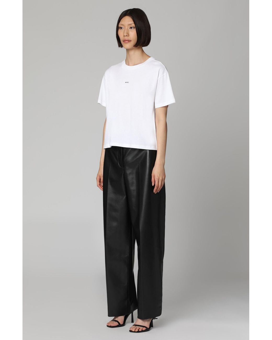 A.P.C. White Organic Cotton Crew-Neck T-Shirt T-Shirts & Jerseys