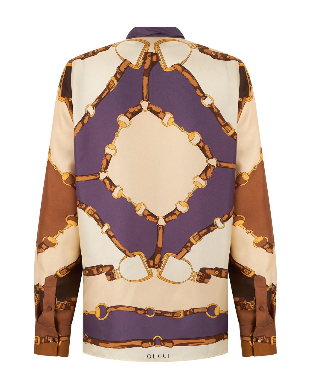 Gucci Pink Silk Shirt With Print