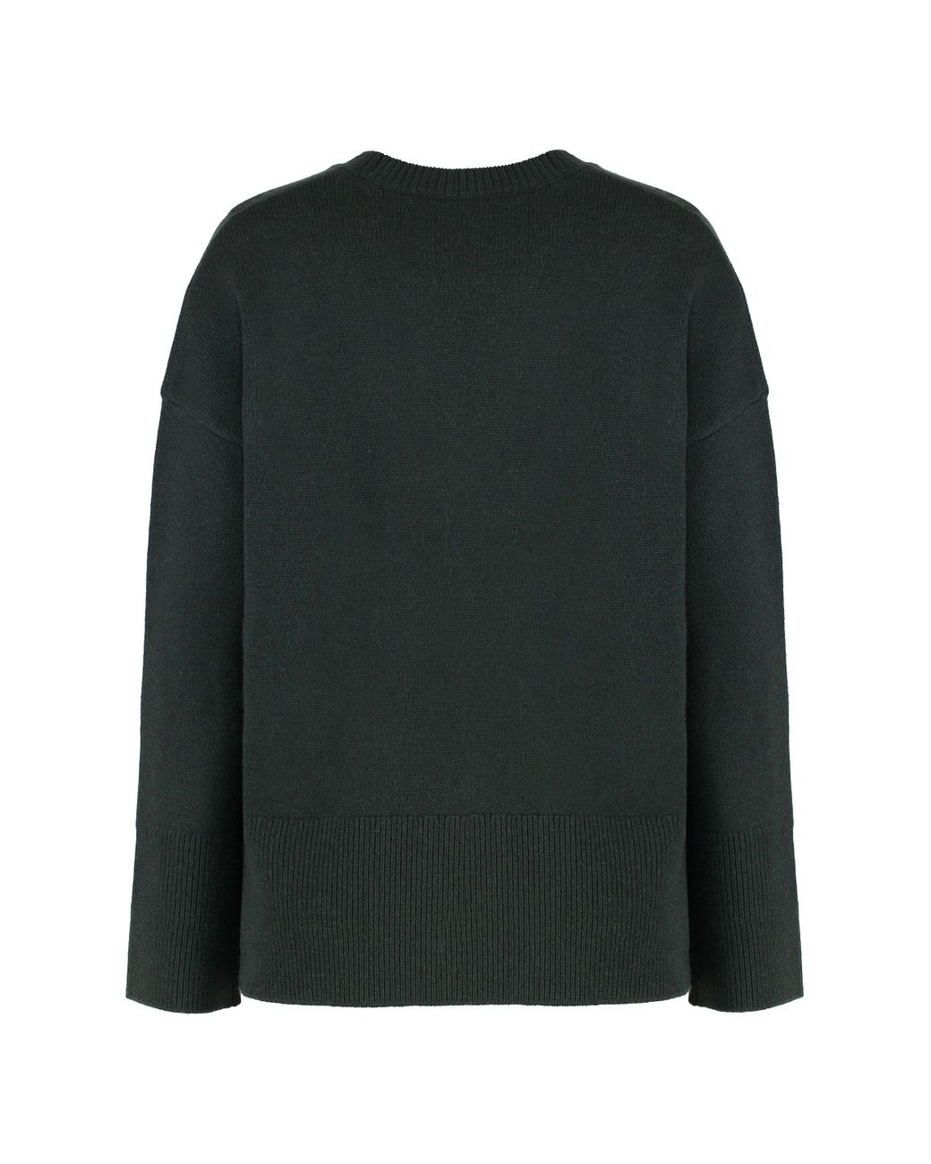 P.A.R.O.S.H. Black Wool-Blend Crew-Neck Sweater