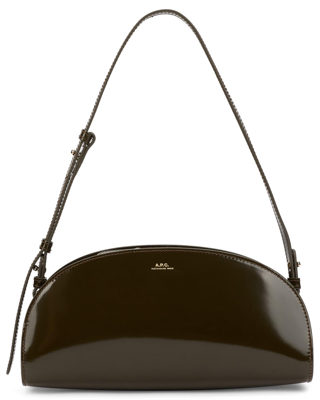 A.P.C. Brown Leather Shoulder Bag