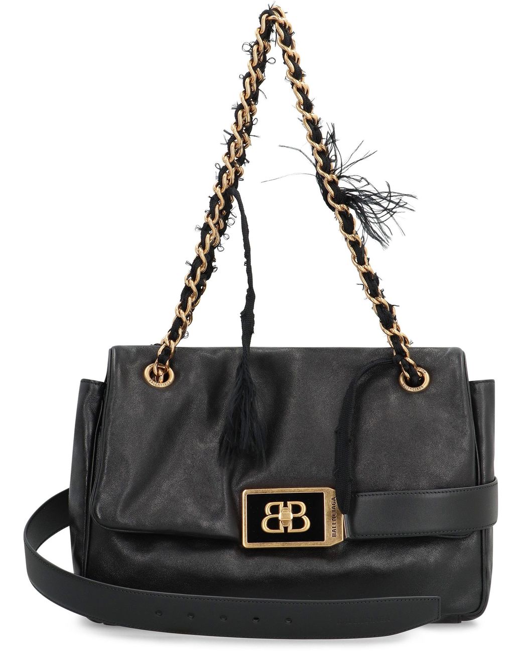 Balenciaga Black Crossbody Bag Modu Leather Calf Shoulder