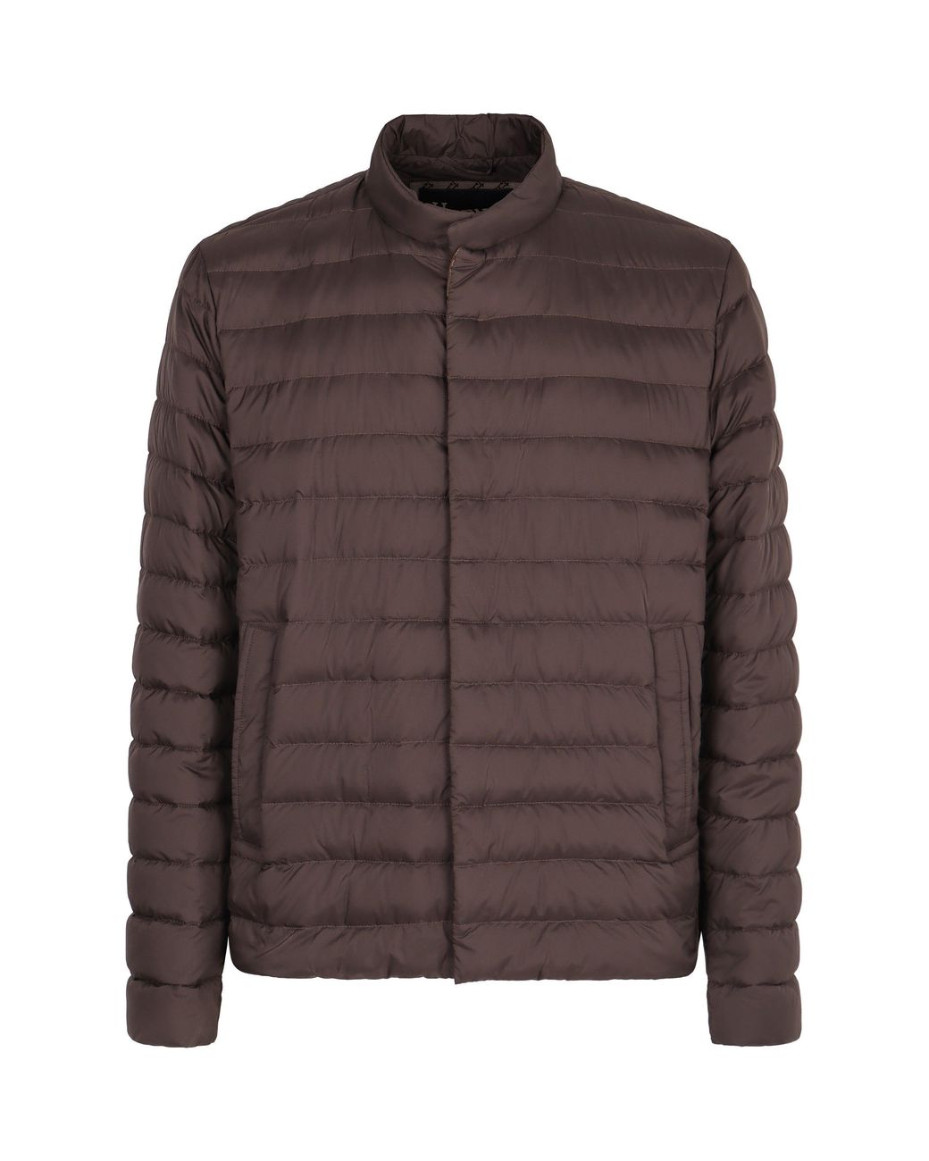 Herno Brown Short Padded Down Jacket for men