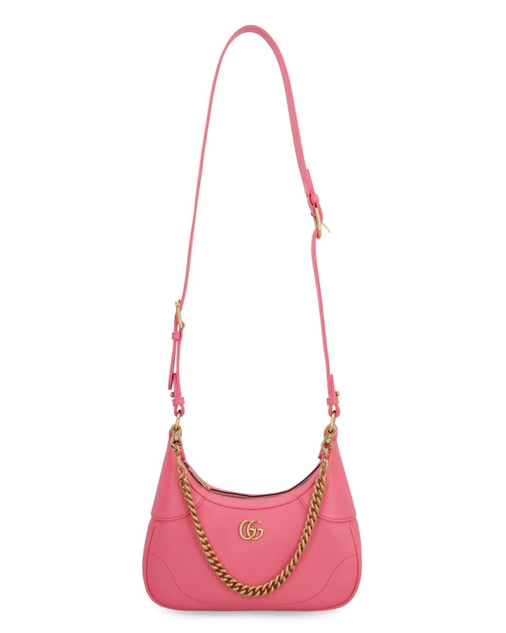 Gucci Pink Aphrodite Leather Shoulder Bag