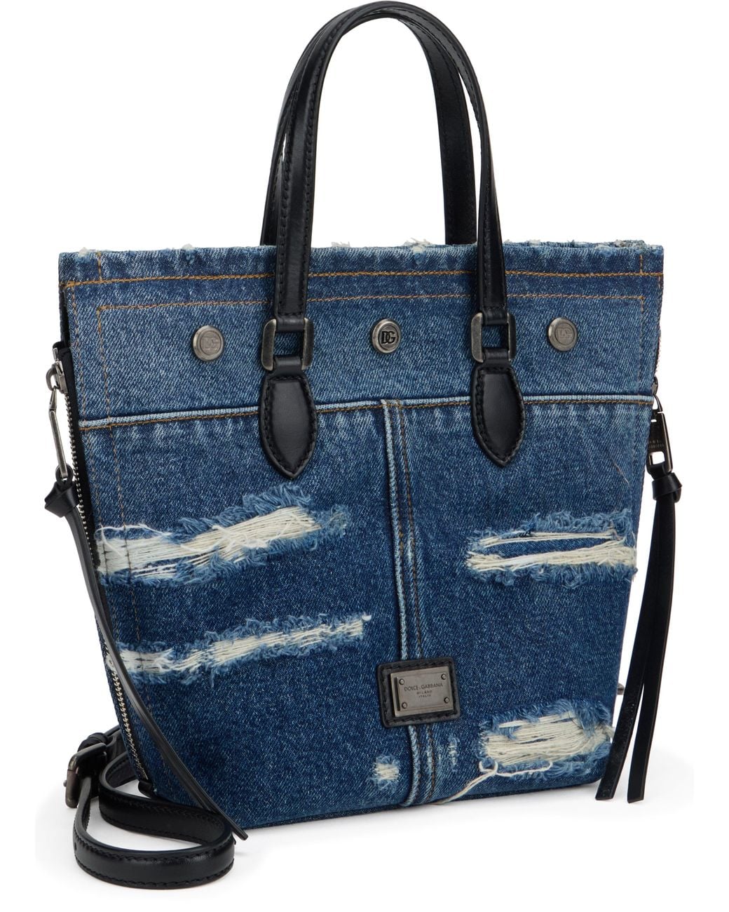 Dolce & Gabbana Blue Denim Tote Bag for men