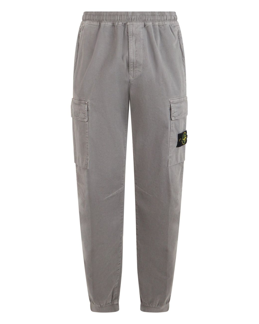 Stone Island Gray Inspired Elastic Waist Sports Pants For for men