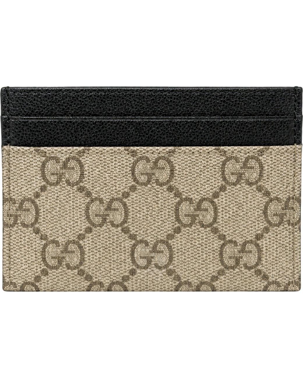 Gucci Gray Monogram Cardholder for men