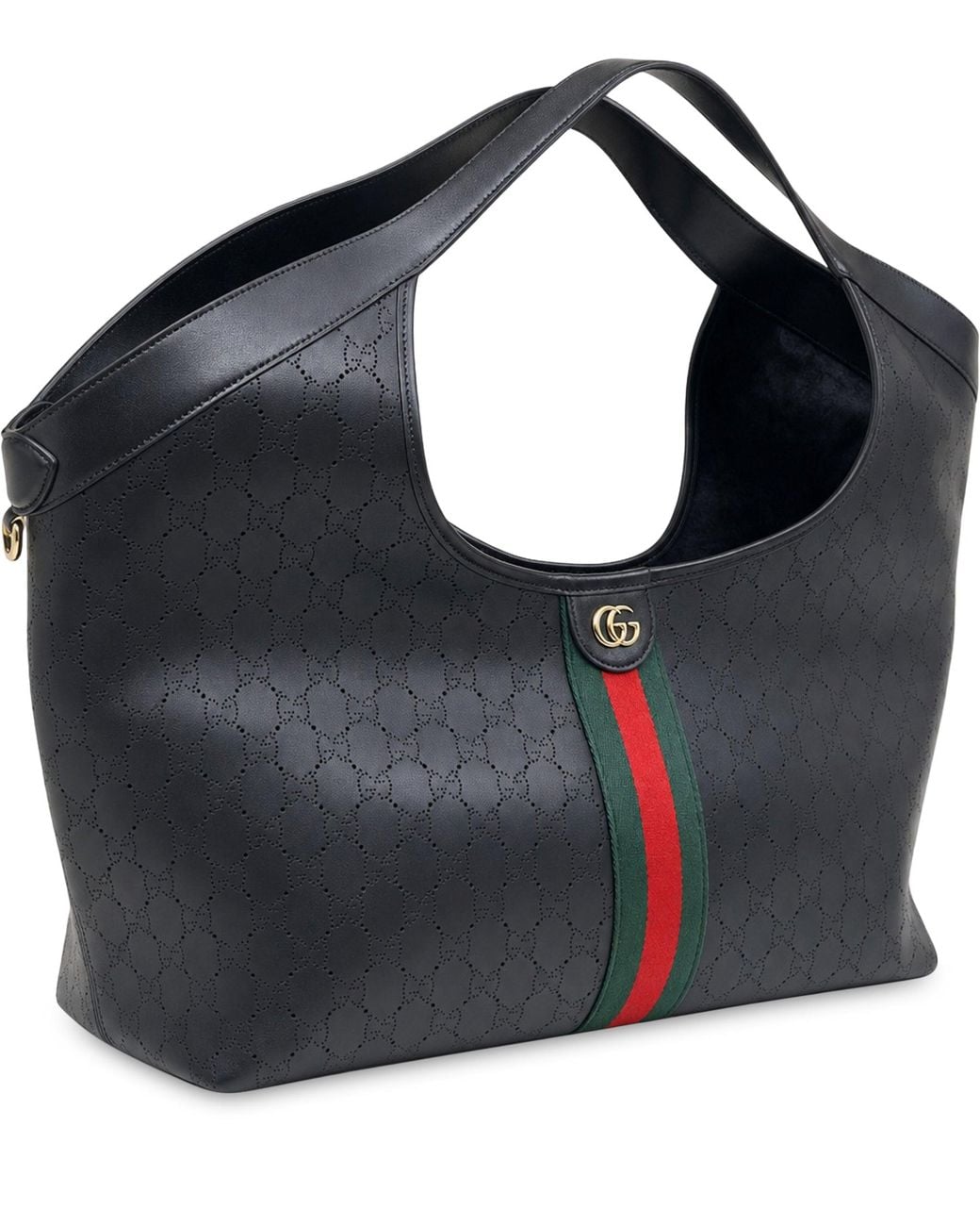 Gucci Blue Giant Giglio Shopping Bag