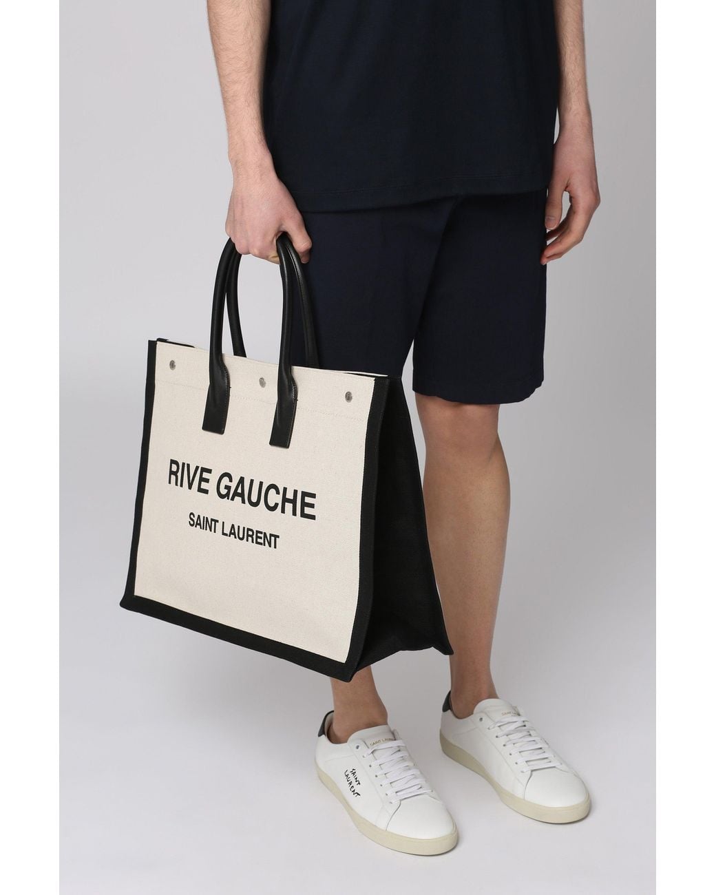 Saint Laurent Natural Tote Bags for men